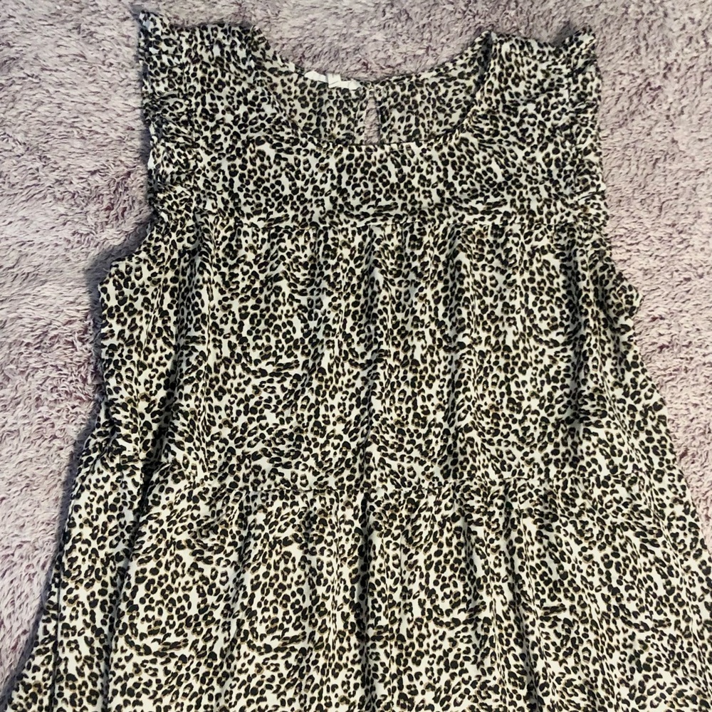 Cheetah Print High Neck Tank